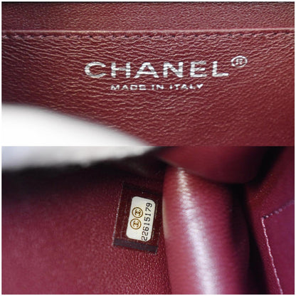 CHANEL Propeller Mini Flap Calfskin Leather Shoulder Bag Black