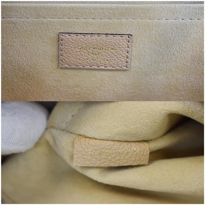 LOUIS VUITTON Trocadero Monogram Empreinte Leather Shoulder Bag Dune