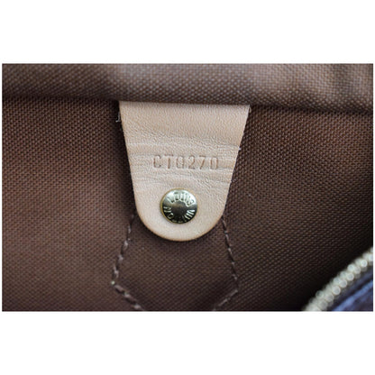 LOUIS VUITTON Speedy 30 Bandouliere Monogram Canvas Shoulder Bag Brown