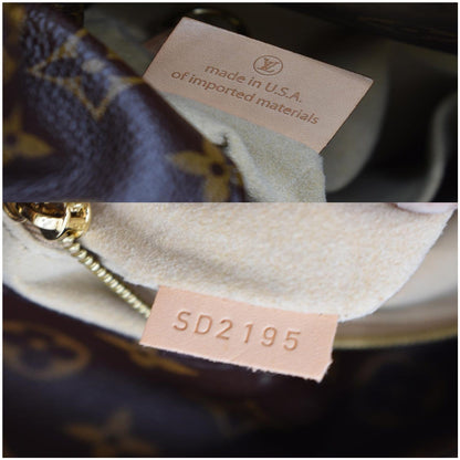 LOUIS VUITTON Artsy MM Monogram Canvas Shoulder Bag Brown