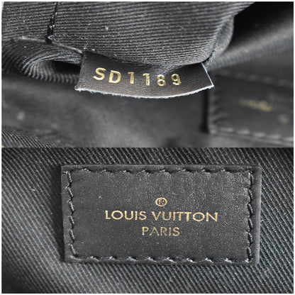 LOUIS VUITTON Saintonge Monogram Canvas Shoulder Bag Noir Black