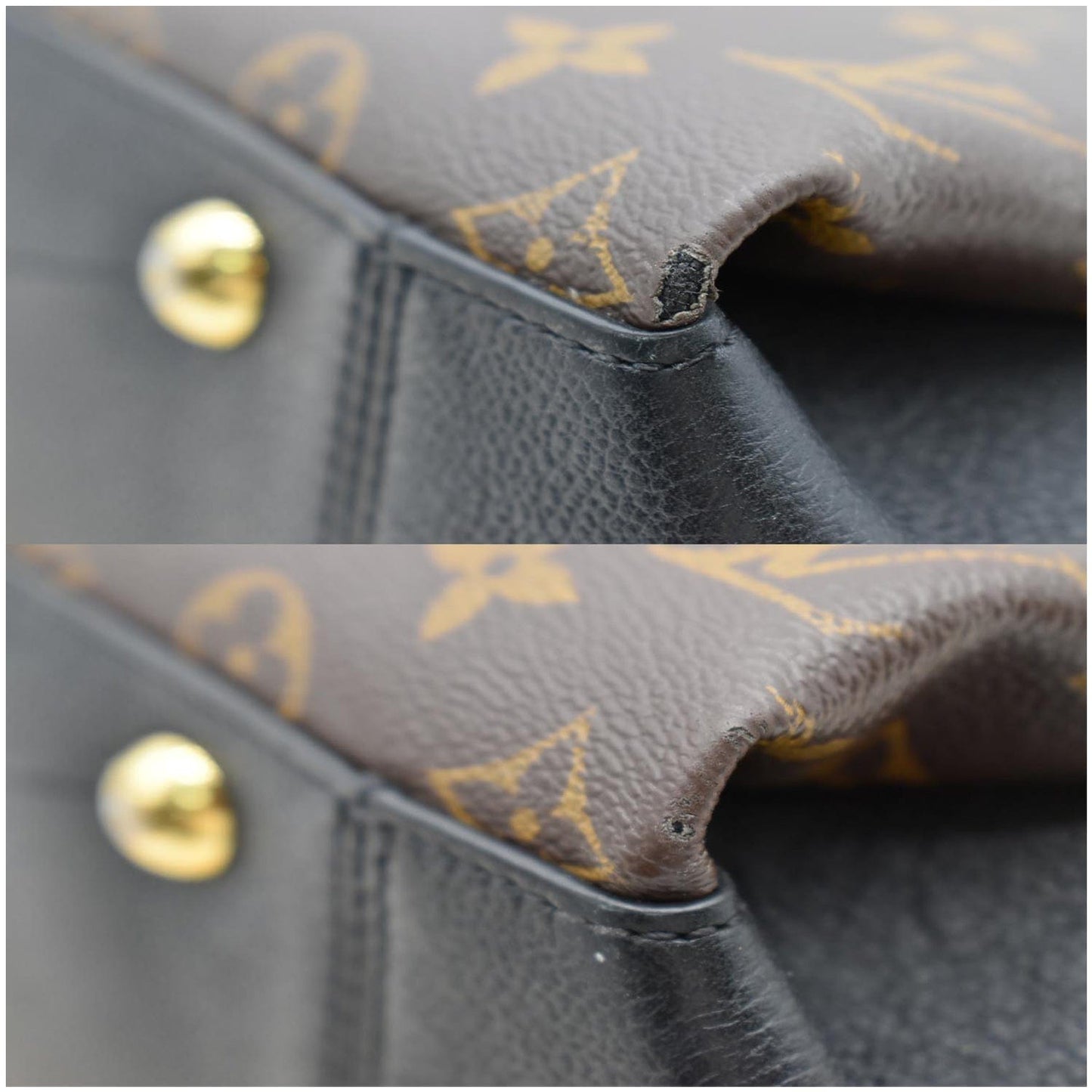 LOUIS VUITTON Surene MM Monogram Canvas Shoulder Bag Black