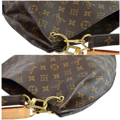 LOUIS VUITTON Metis Hobo Monogram Canvas Shoulder Bag Brown
