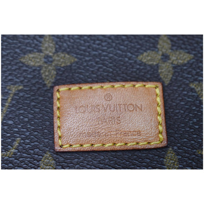 LOUIS VUITTON Saumur 35 Monogram Canvas Shoulder Bag Brown
