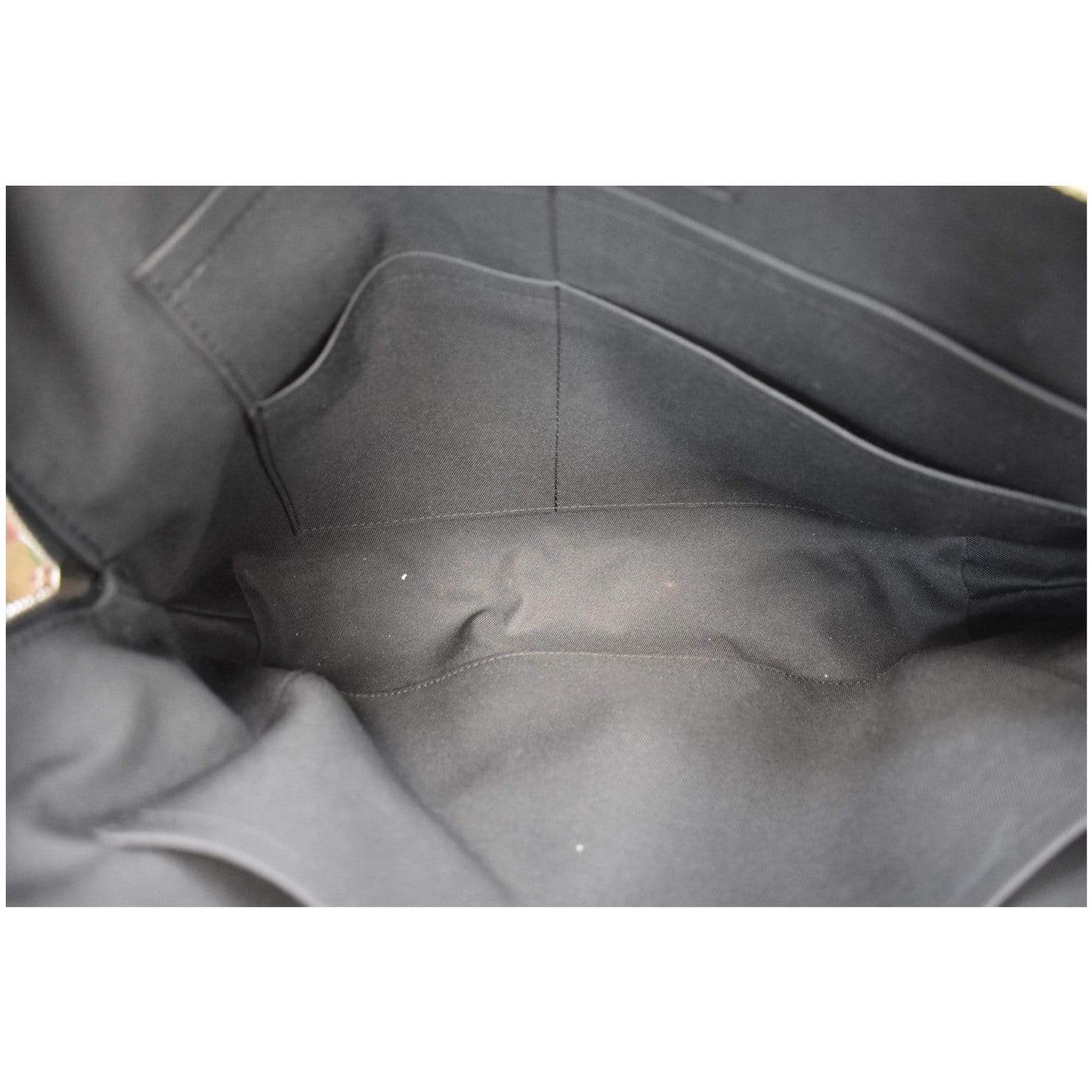 LOUIS VUITTON Porte-Documents Jour Graphite Briefcase Shoulder Bag Black