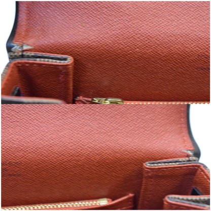 LOUIS VUITTON Tribeca Mini Damier Ebene Shoulder Bag Brown
