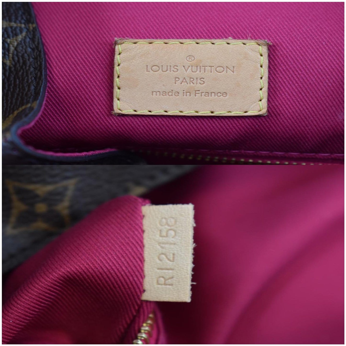 LOUIS VUITTON Graceful MM Monogram Canvas Shoulder Bag Brown