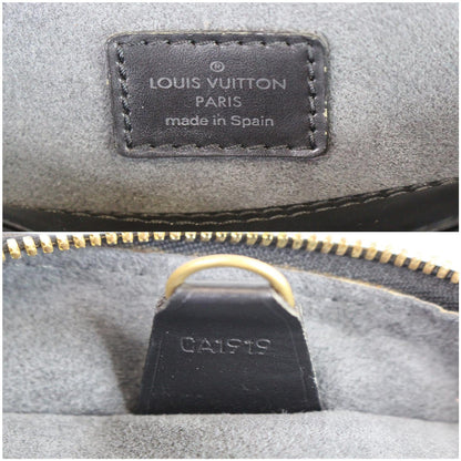 LOUIS VUITTON Voltaire Black Epi Leather Shoulder Bag Black