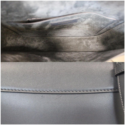 YVES SAINT LAURENT Betty Smooth Leather Shoulder Bag Grey - Last Call