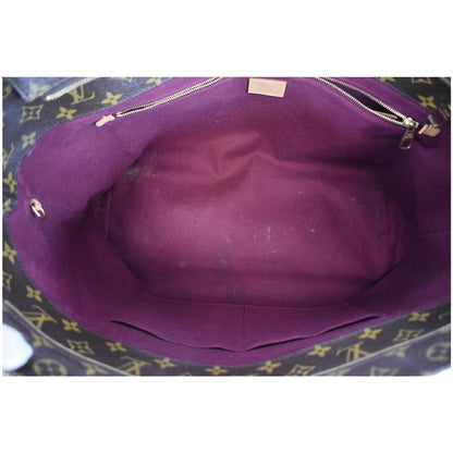 LOUIS VUITTON Raspail MM Monogram Canvas Shoulder Bag Brown