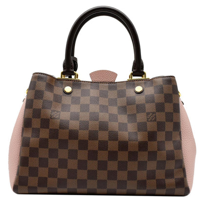 LOUIS VUITTON Brittany Damier Ebene Shoulder Bag Brown