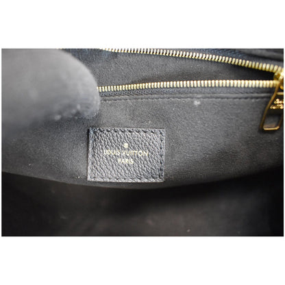 LOUIS VUITTON St Germain MM Monogram Empreinte Leather Shoulder Bag Black