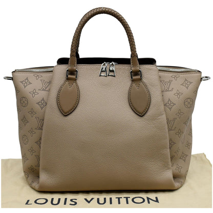 LOUIS VUITTON Haumea Mahina Calfskin Leather Shoulder Bag Galet