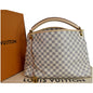 LOUIS VUITTON Artsy MM Damier Azur Shoulder Bag White