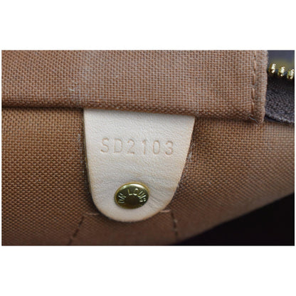 LOUIS VUITTON Speedy 35 Bandouliere Monogram Canvas Shoulder Bag Brown