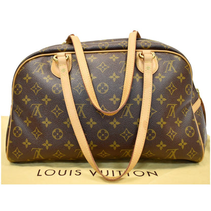 LOUIS VUITTON Montorgueil GM Monogram Canvas Shoulder Bag Brown