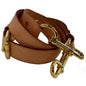 LOUIS VUITTON Leather Shoulder Strap Beige
