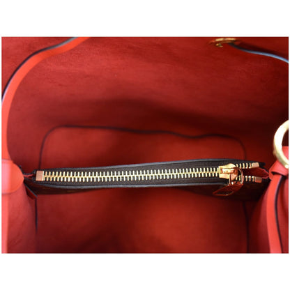 LOUIS VUITTON Neonoe Monogram Canvas Shoulder Bag Coquelicot