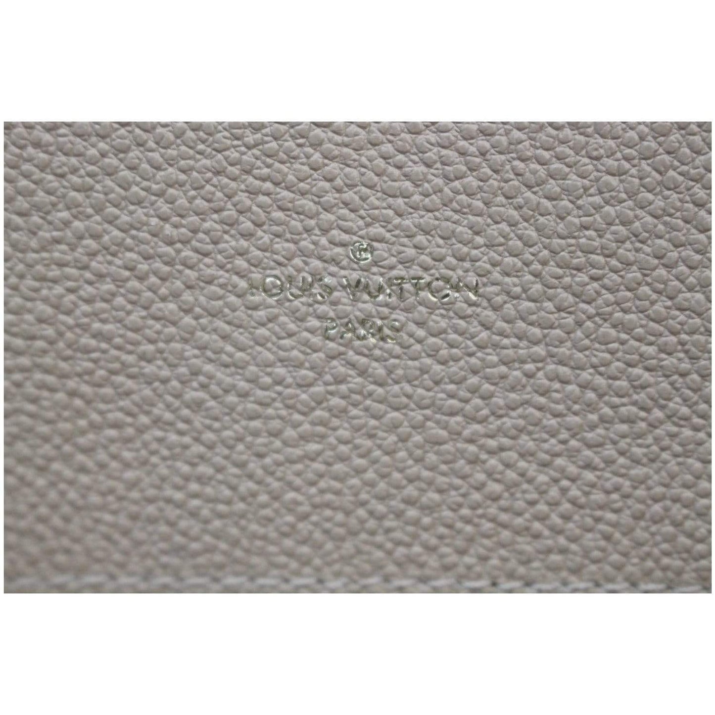 LOUIS VUITTON Bagatelle Monogram Empreinte Shoulder Bag Beige