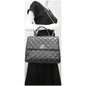 CHANEL Trendy CC Large Flap Quilted Lambskin Leather Shoulder Bag Black
