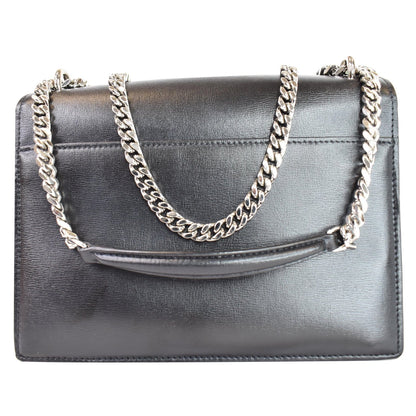 YVES SAINT LAURENT Sunset Medium Leather Shoulder Bag Black