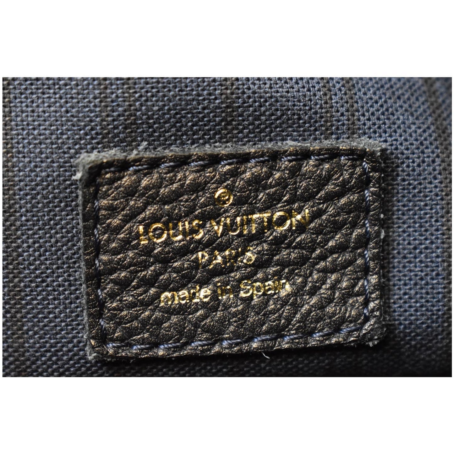 LOUIS VUITTON Artsy MM Empreinte Leather Shoulder Bag Blue