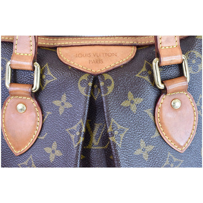 LOUIS VUITTON Palermo PM Monogram Canvas Shoulder Bag Brown