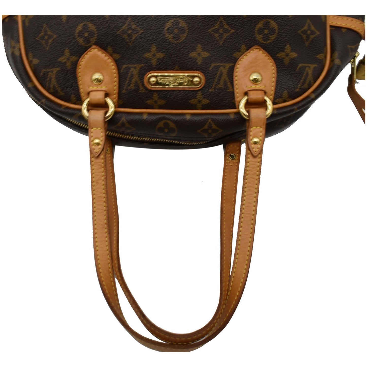 LOUIS VUITTON Montorgueil PM Monogram Canvas Shoulder Bag Brown