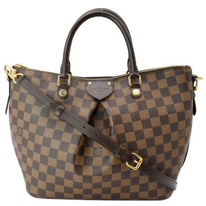 LOUIS VUITTON Siena PM Damier Ebene Shoulder Bag Brown