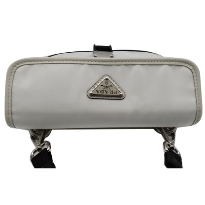 PRADA Re-Nylon Saffiano Leather Smartphone Case Shoulder Bag White