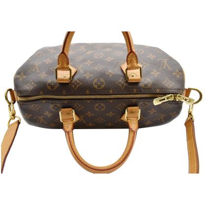 LOUIS VUITTON Speedy 30 Bandouliere Monogram Canvas Shoulder Bag Brown