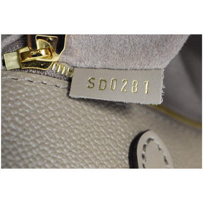 LOUIS VUITTON Onthego MM Monogram Empreinte Shoulder Bag Tourterelle