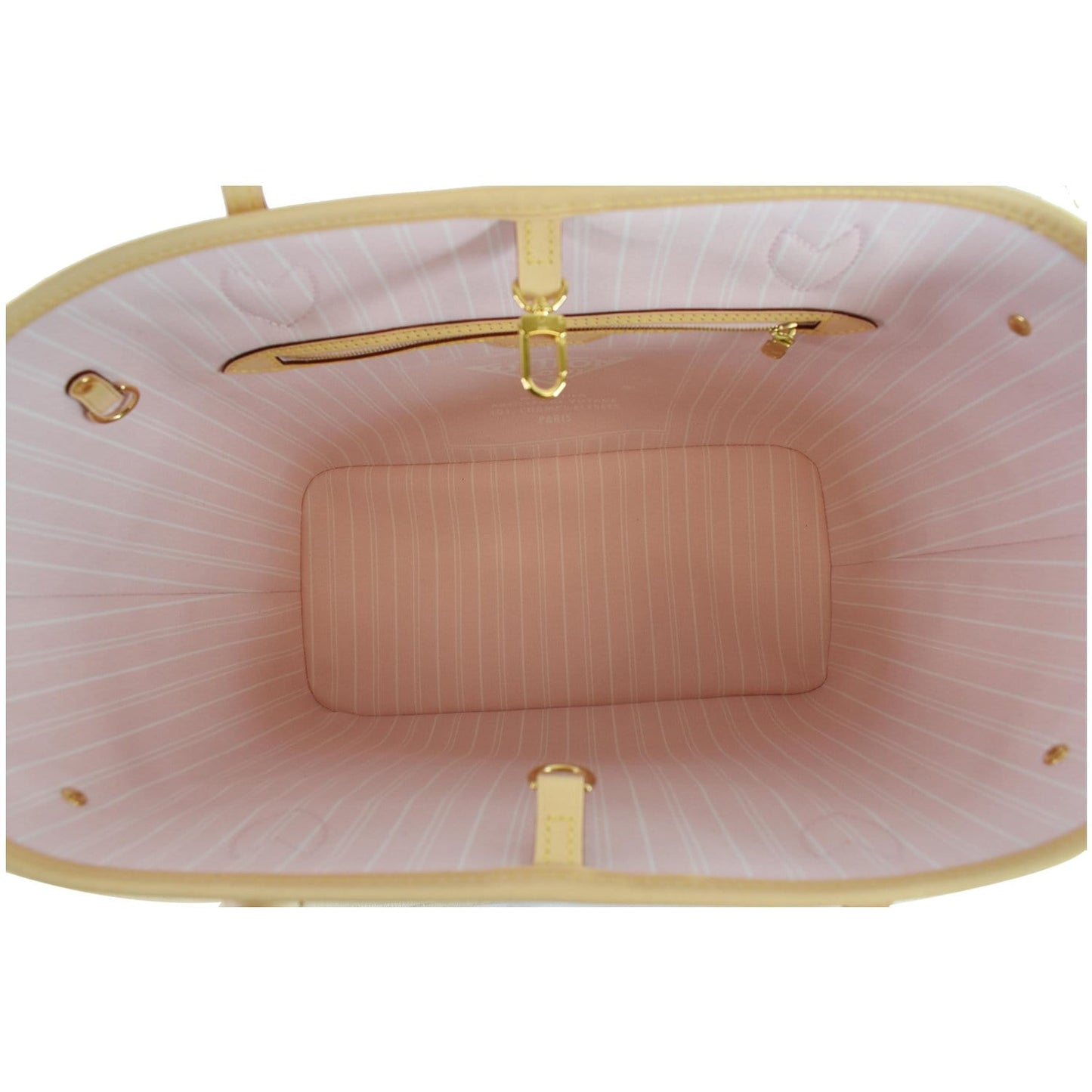 LOUIS VUITTON Neverfull MM Pool Monogram Giant Tote Shoulder Bag Light Pink