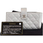 CHANEL Perforated Lambskin Quilted Mini Phone Holder Clutch Silver - Last Call