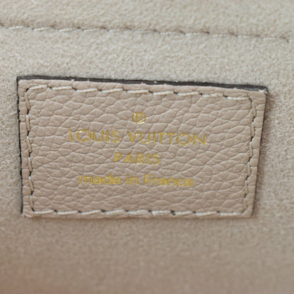 LOUIS VUITTON Lockme Tender Grained Calfskin Leather Shoulder Bag Greige