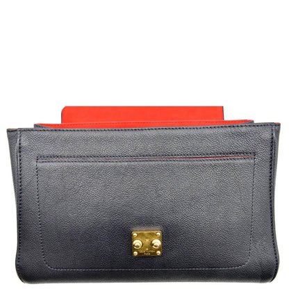 LOUIS VUITTON Saint Germain MM Monogram Empreinte Leather Shoulder Bag Marine Rouge