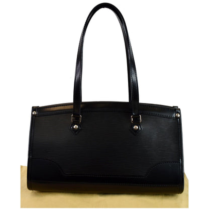 LOUIS VUITTON Madeleine PM Epi Leather Shoulder Bag Black