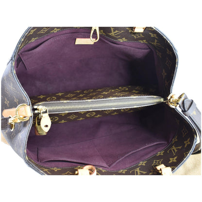 LOUIS VUITTON Montaigne GM Monogram Canvas Shoulder Bag Brown