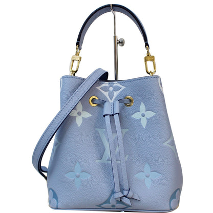 LOUIS VUITTON NeoNoe BB Monogram Empreinte Shoulder Bag Summer Blue