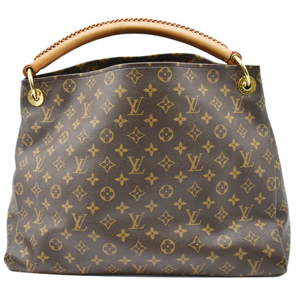 LOUIS VUITTON Artsy MM Monogram Canvas Shoulder Bag Brown