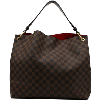 LOUIS VUITTON Graceful MM Damier Ebene Shoulder Bag Brown