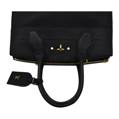 LOUIS VUITTON City Steamer MM Leather Shoulder Bag Noir