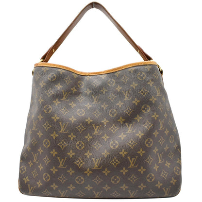 LOUIS VUITTON Delightful MM Monogram Canvas Shoulder Bag Brown