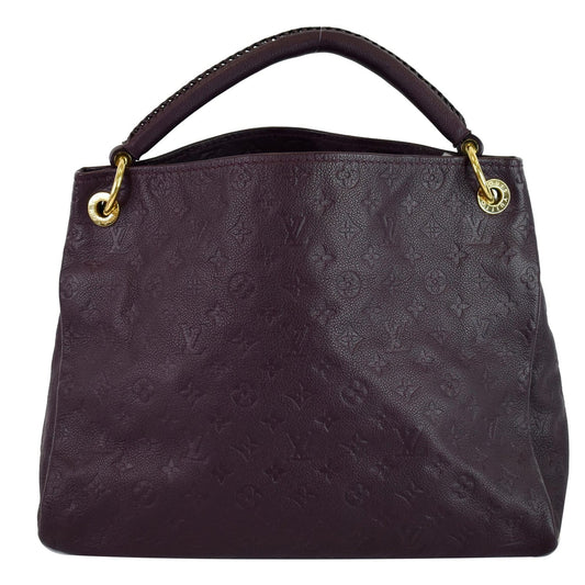 LOUIS VUITTON Artsy MM Empreinte Leather Shoulder Bag Aube