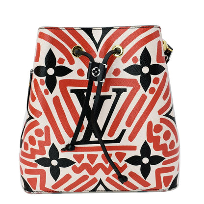 LOUIS VUITTON Crafty NeoNoe MM Monogram Canvas Shoulder Bag Red