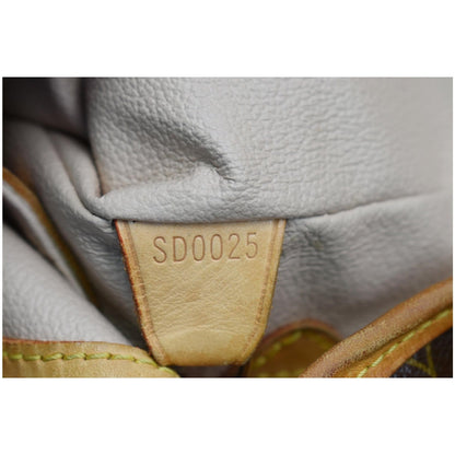LOUIS VUITTON Marais Bucket Monogram Canvas Shoulder Bag Brown