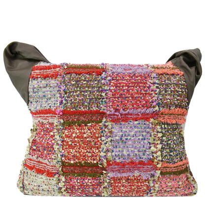 CHANEL Tweed Girl Large Leather Shoulder Bag Multicolor