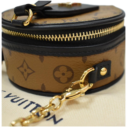 LOUIS VUITTON Chapeau Necklace Monogram Canvas Shoulder Bag Brown