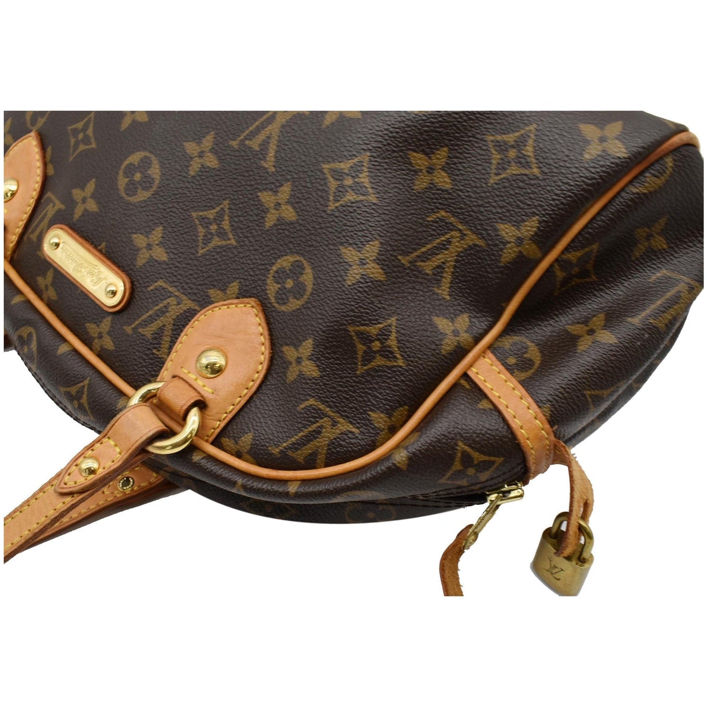 LOUIS VUITTON Montorgueil PM Monogram Canvas Shoulder Bag Brown