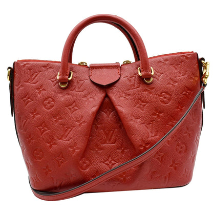 LOUIS VUITTON Mazarine PM Monogram Empreinte Shoulder Bag Red